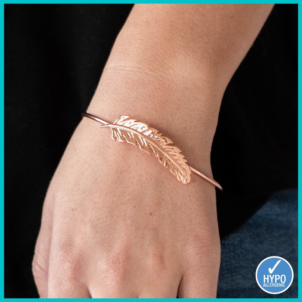 FEATHER Copper Bracelet